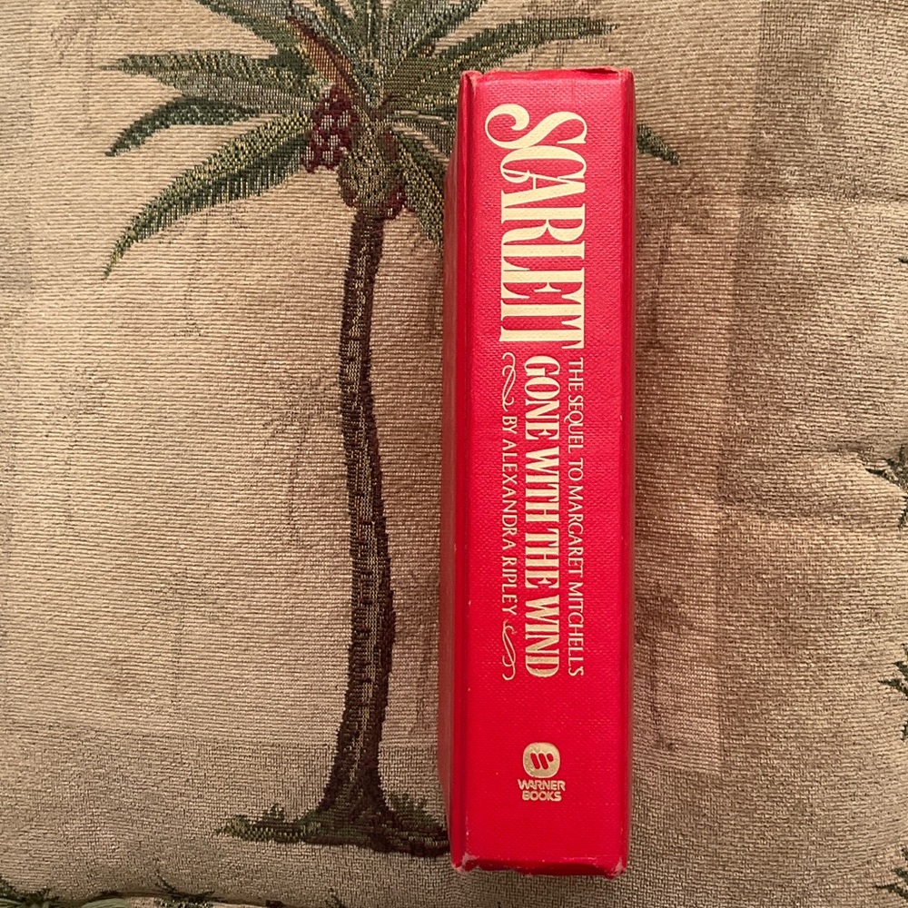 Scarlett by Alexandra Ripley - Red Hardcover Book